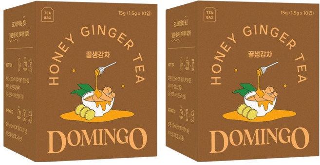 도밍고 꿀생강차 티백, 1.5g, 10개입, 2개