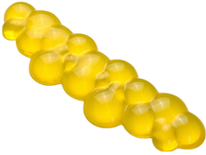 쿠슝 구름 손목 받침대 팜레스트 패드 키보드 M, 투명 옐로우, 1개