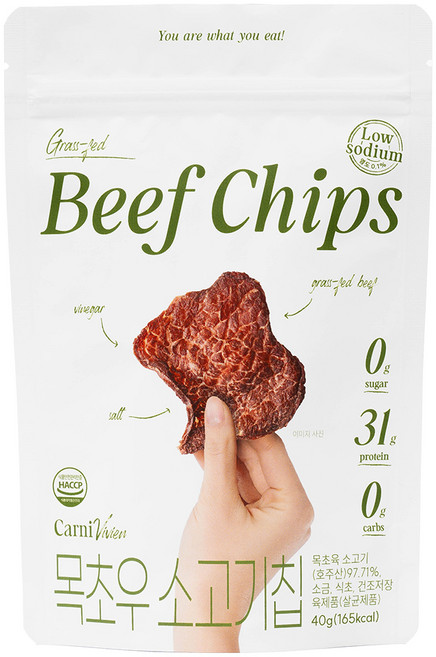 카니비비안 목초우 소고기칩, 40g, 1개