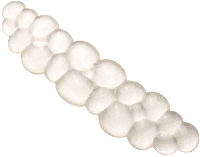 쿠슝 구름 손목 받침대 팜레스트 패드 키보드 L, 클리어 투명, 1개