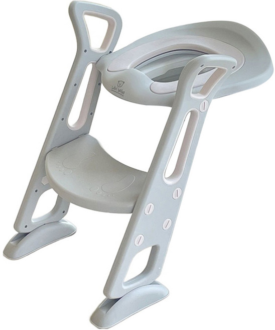 라비베베 유아용 사다리 변기 커버, 라이트그레이