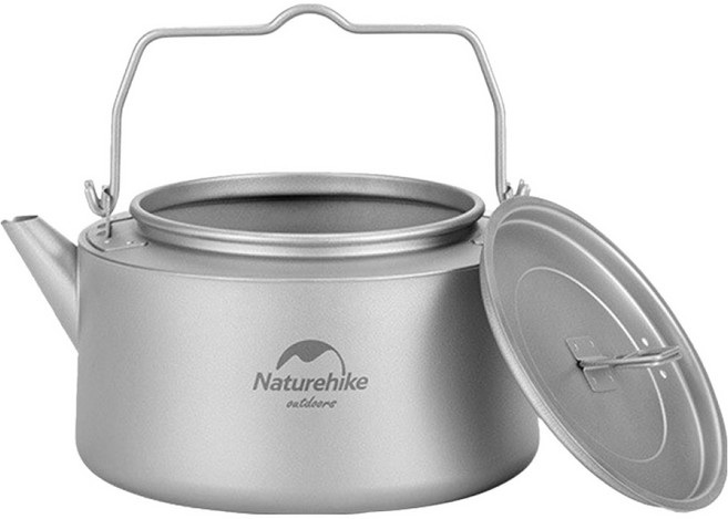 Naturehike 挪客 樂天純鈦茶壺, 1個, 鈦色