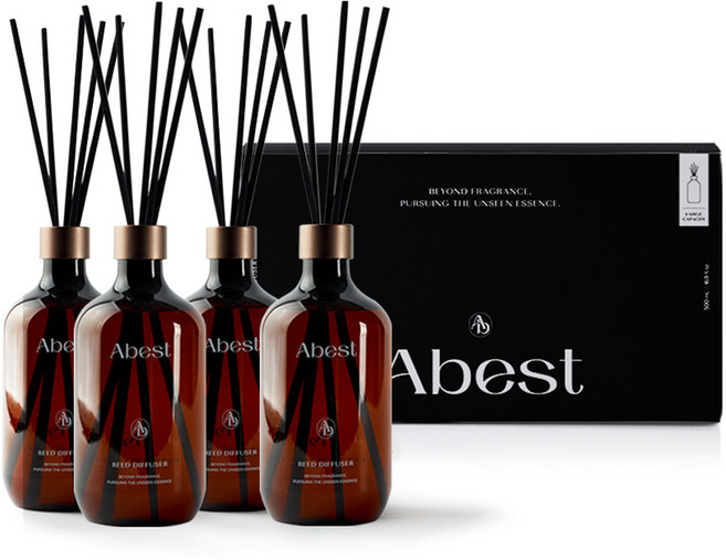 아베스트 프리미엄 디퓨저, 클린코튼, 500ml, 4개