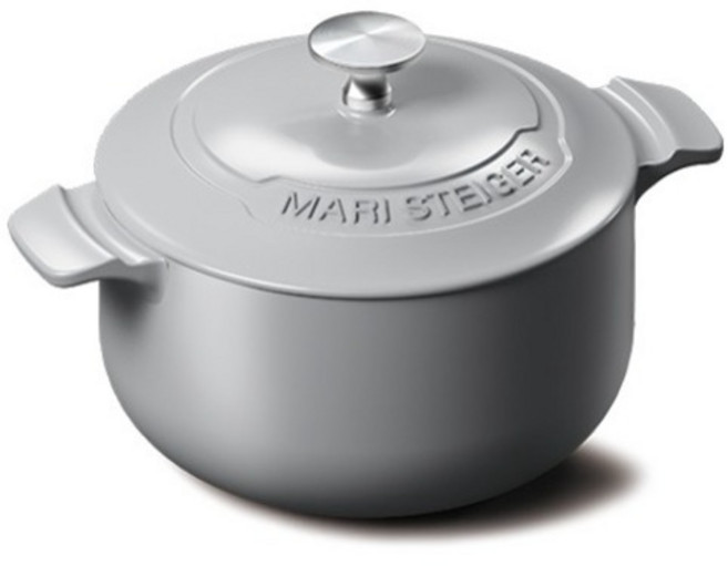 마리슈타이거 인덕션 무쇠 글램팟 주물냄비, 16cm, 애쉬그레이, 1개