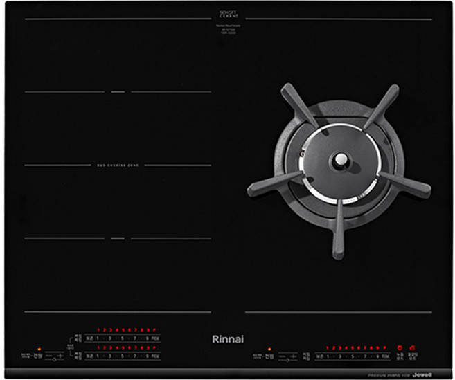 린나이 빌트인 가스하이브리드 인덕션 2구 가스 1구 방문설치, RBR-IG300, LPG