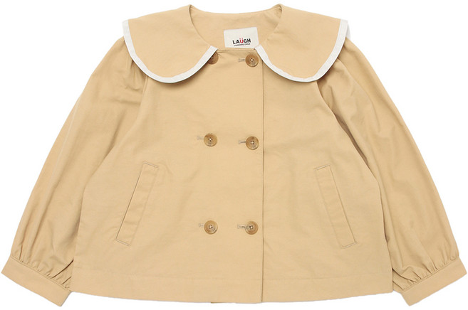 래핑차일드 하이퍼 숏 트렌치 코트