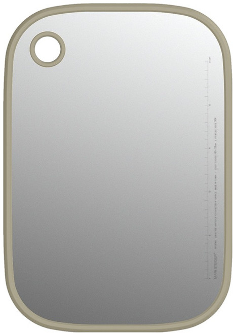 마리슈타이거 슬릭 스테인레스 도마, 올리브그레이, 1개