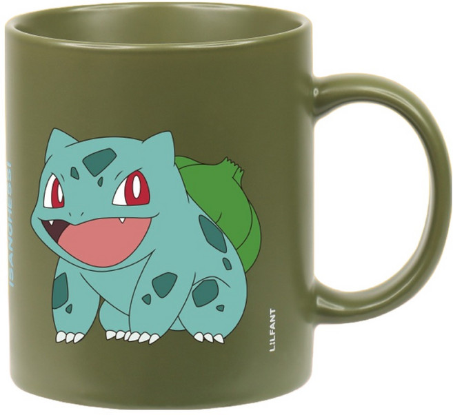 LiLFANT 寶可夢咖啡廳彩色馬克杯 340ml, 妙蛙種子, 1個