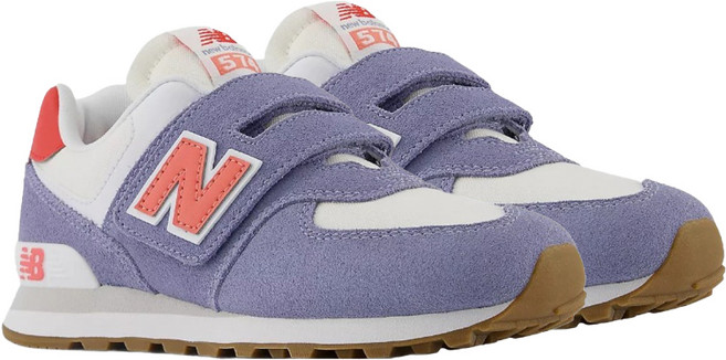 New Balance 兒童款 574 HOOK & LOOP W楦運動鞋 PV574CBK