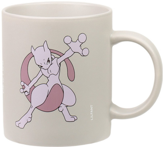 LiLFANT 寶可夢咖啡廳彩色馬克杯 340ml, 超夢, 1個