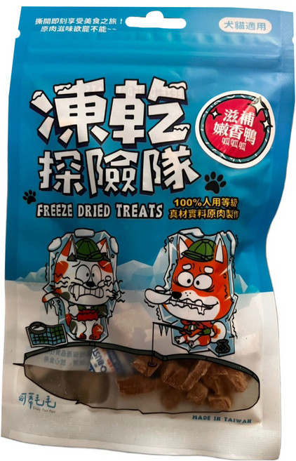 可蒂毛毛 凍乾探險隊 犬貓適用, 滋補嫩香鴨, 25g, 1包