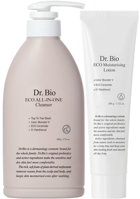 닥터바이오 유아용 올인원 클렌저 500g + 로션 100g 세트, 1세트