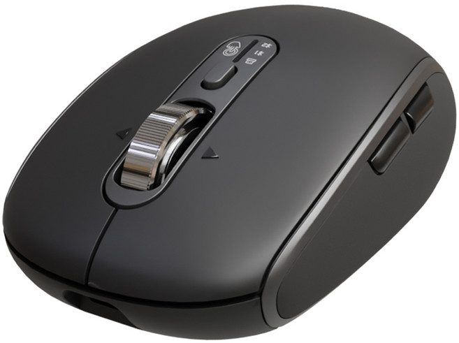 아이리버 GT100 항균처리 충전 스마트 스크롤 무한 휠 멀티페어링 블루투스 컴팩트 무소음 무선 마우스, 블랙