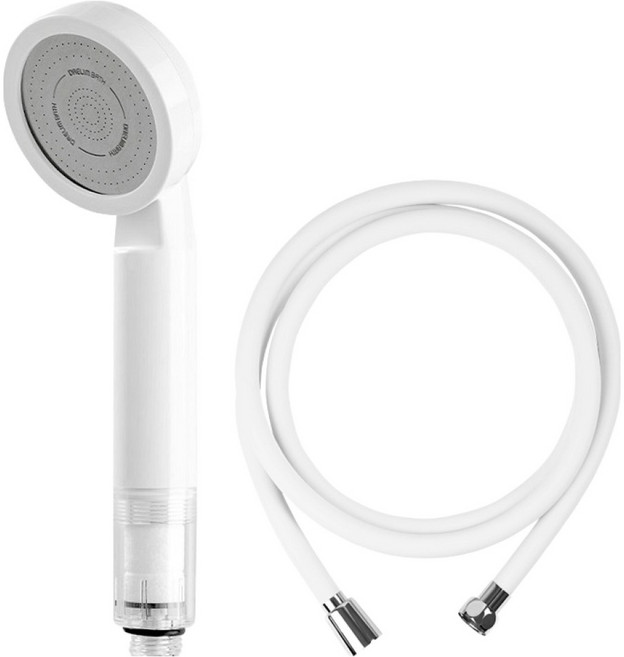 대림바스 디클린 라이트 필터 샤워기 + 샤워줄 2m 세트, 1세트, 크림 화이트