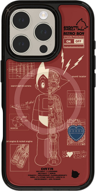 Astro Boy 原子小金剛 設計圖 2倍磁力 Epoxy MagSafe 手機殼