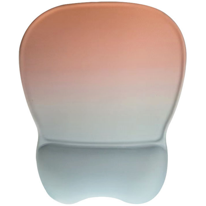 다온 견고한 튼튼한 손목보호 마우스패드 240 x 200 x 22 mm, 오렌지 + 그린, 1개