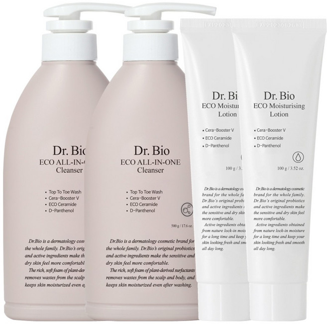 닥터바이오 유아용 올인원 클렌저 500g + 로션 100g 세트, 2개
