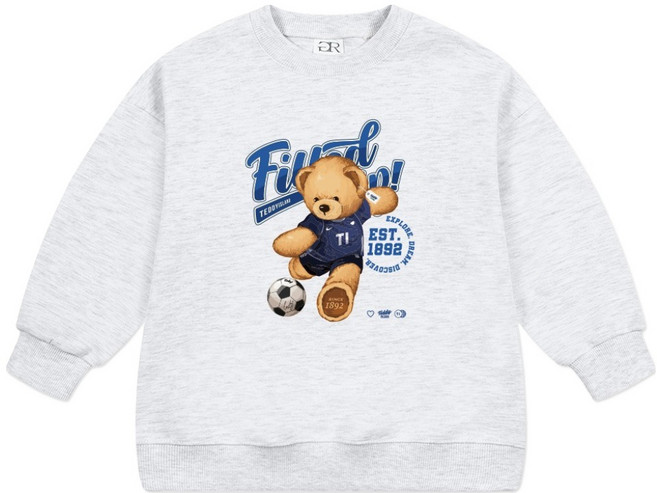 뉴욕꼬맹이 테디 아일랜드 오버핏 맨투맨 T173