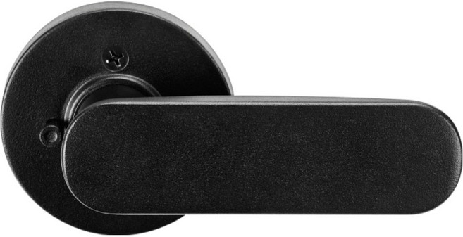 엔젤금속 튜블러락 레버형 방문 욕실 고객 직접 설치 손잡이 ETL-811, 블랙, 1개