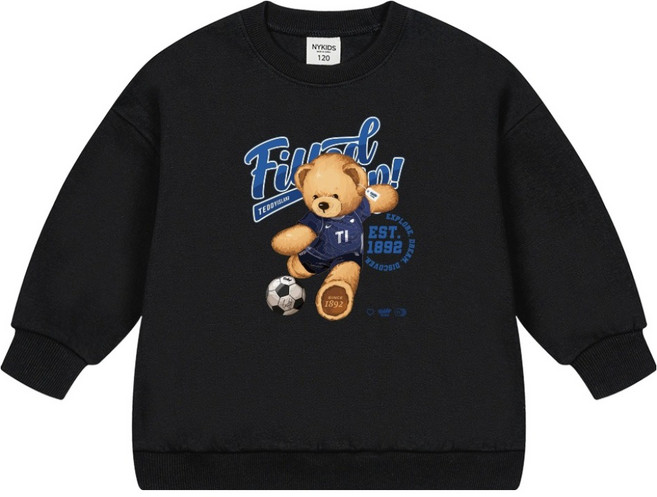 뉴욕꼬맹이 테디 아일랜드 오버핏 맨투맨 T173