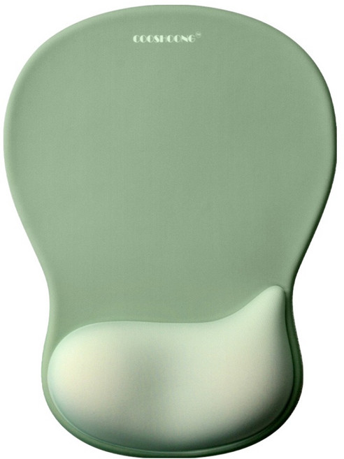 쿠슝 손목 보호 받침대 마우스 패드 DOW177, 5 소프트 그린, 1개