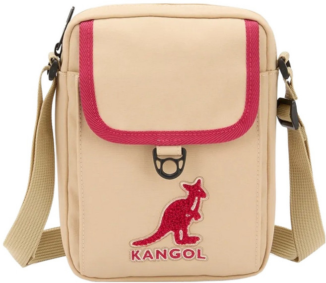 KANGOL 袋鼠 撞色織帶小側包 6355170401