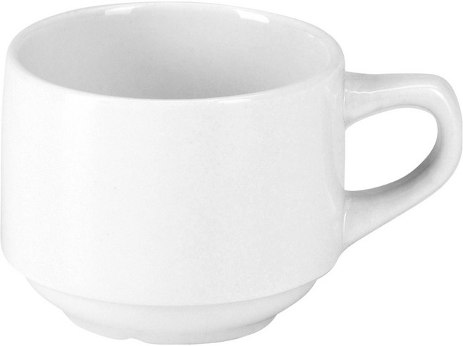pulsiva Rondon瓷製濃縮咖啡杯 70ml, 1個, 白色
