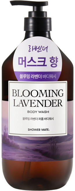 샤워메이트 로얄 모이스처 퍼퓸 바디워시 블루밍 라벤더, 1L, 1개