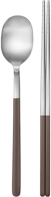 바겐슈타이거 데일로어 1인 수저세트, 모스브라운, 숟가락 + 젓가락, 1세트