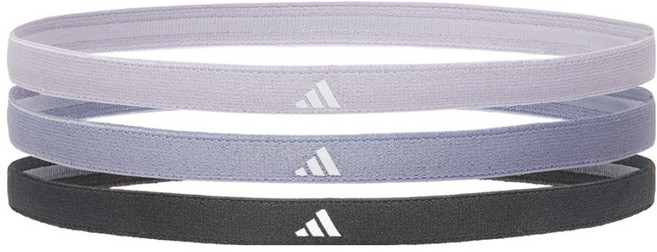 아디다스 스포츠 헤어밴드 3종 세트, 실버던, 바이올렛, 레저드잉크, 1세트