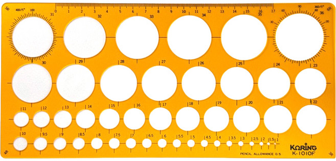 코링 템플레이트 원형정규 K-1010, 1개