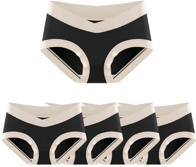 조이멀티 엠케이 배색 심리스 임산부 산전산후 팬티 5p 세트