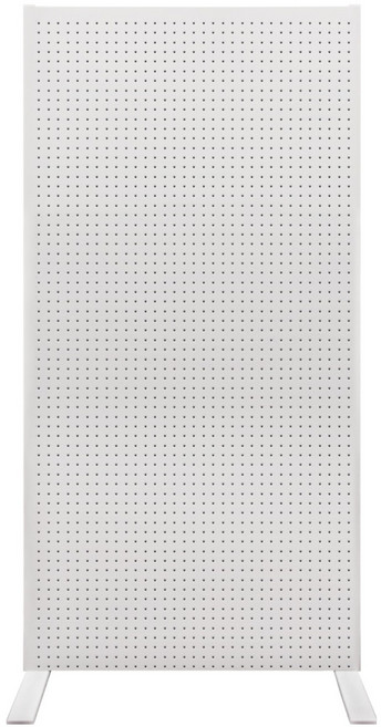 타공판닷컴 풋스탠드 파티션 잡화걸이 700 x 1360 x 25 mm, 1개, 화이트