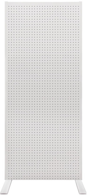 타공판닷컴 풋스탠드 파티션 잡화걸이 600 x 1360 x 25 mm, 1개, 화이트