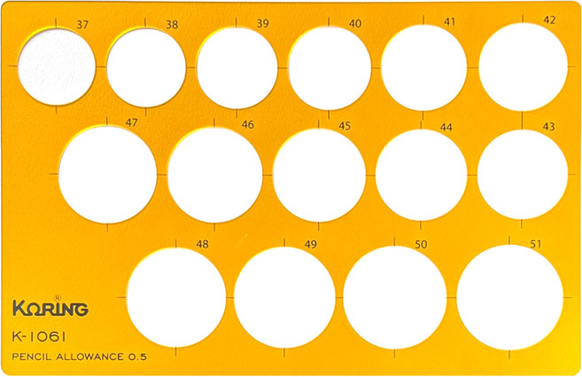코링 템플레이트 원형정규 K-1061, 1개
