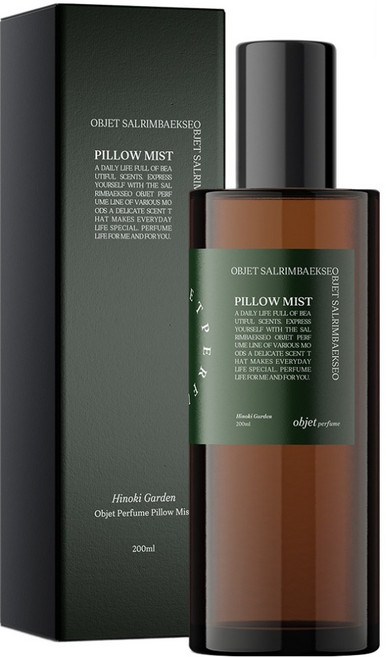 살림백서 오브제 퍼퓸 히노키가든 룸스프레이 섬유탈취제 본품, 200ml, 1개