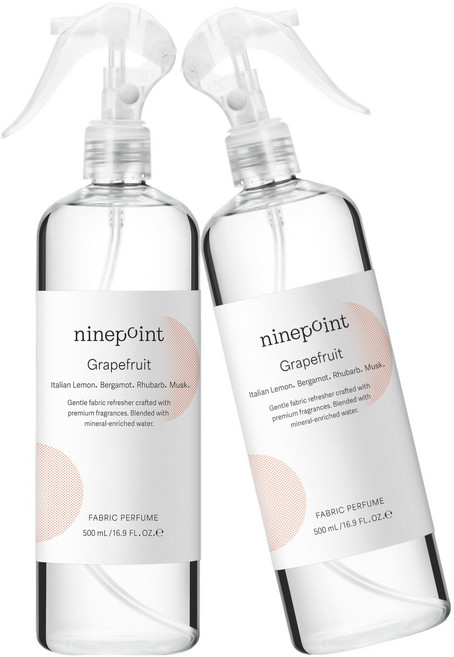 나인포인트 섬유향수 대용량 섬유탈취제, 그레이프프룻, 500ml, 2개