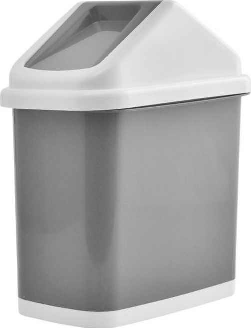 인테리어 슬림 스윙 휴지통, 그레이