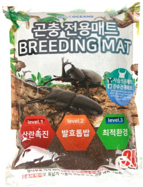 파이브오션 발효 사슴 바닥재 3L, 혼합색상, 1개