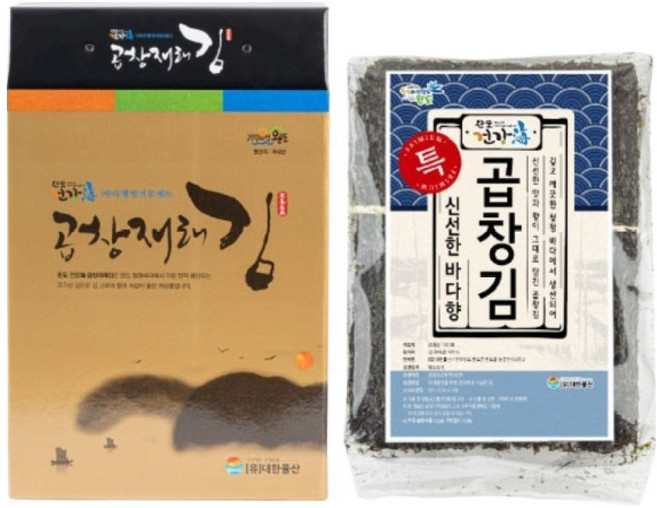 완도건강해 곱창김 100p 선물세트, 1세트