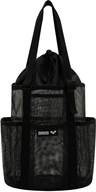 아레나 메쉬 토트백 A5AC1AB20, BLACK