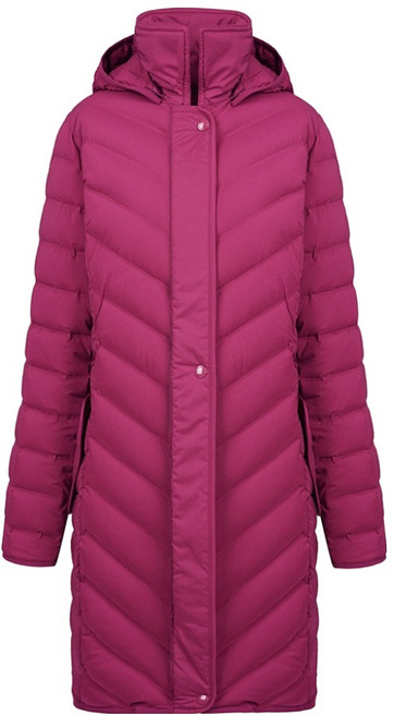 크로커다일 레이디 여성용 탈부착 후드 경량 구스다운 보온 패딩 CLBWDW211