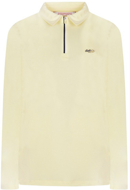 크로커다일레이디 여성용 반집업 카라 티셔츠