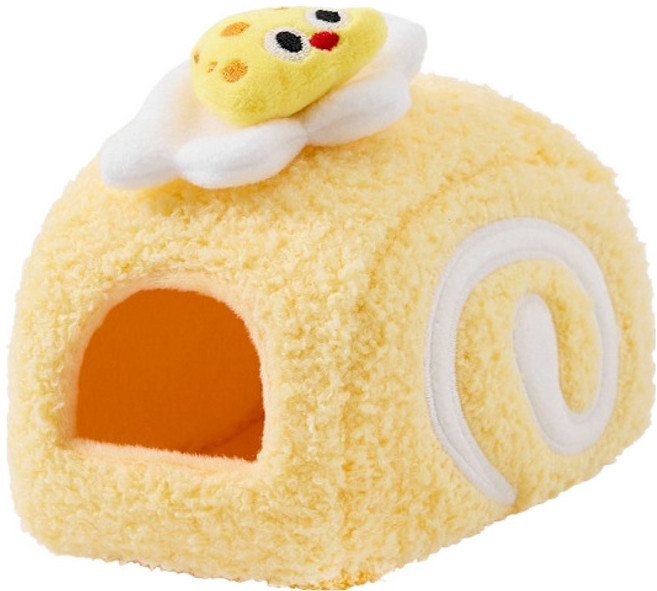 랜보어 쁘띠 롤케이크 햄스터 은신처 M, 옐로우, 1개