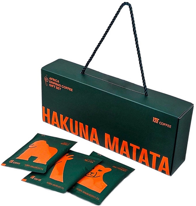 일킬로커피 하쿠나마타타 아프리카 드립백 세트 15p, 1세트