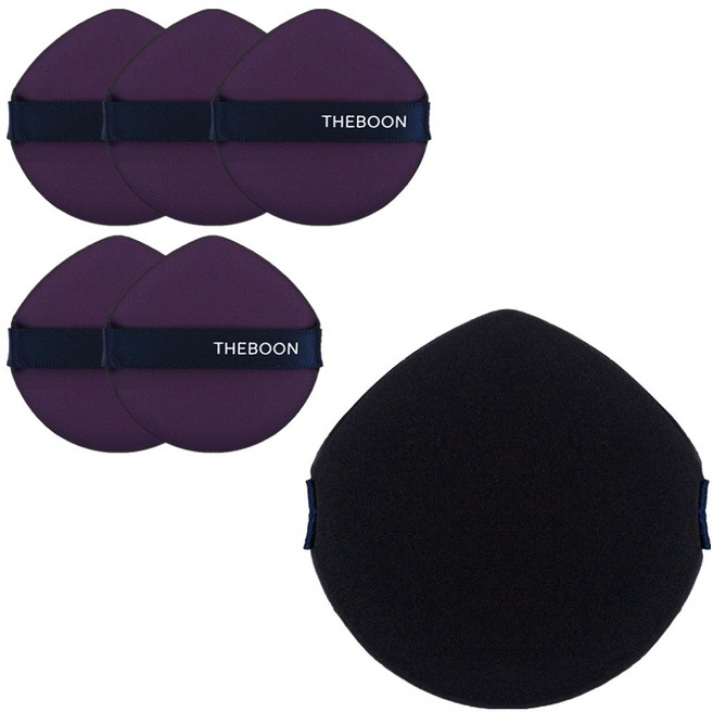 더분 하이드로 러스터 퍼프 3p, 퍼플 + 블랙, 2개