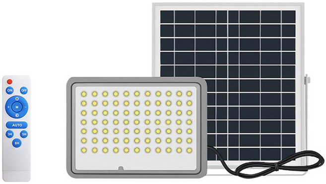 비츠조명 LED 야외 태양광 컴피 정원 투광등 200W, 주광색