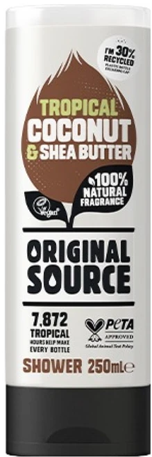 오리지널소스 샤워젤 코코넛 시어버터, 1개, 250ml - 쿠팡