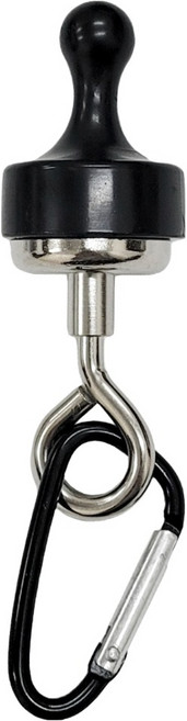 DIBOTE 迪伯特 對吸磁鐵掛勾組, 黑色, 1組