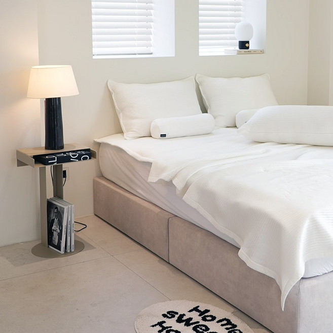 호무로 슈퍼하이쿨 아이스 냉감이불 + 보관백 세트, 화이트